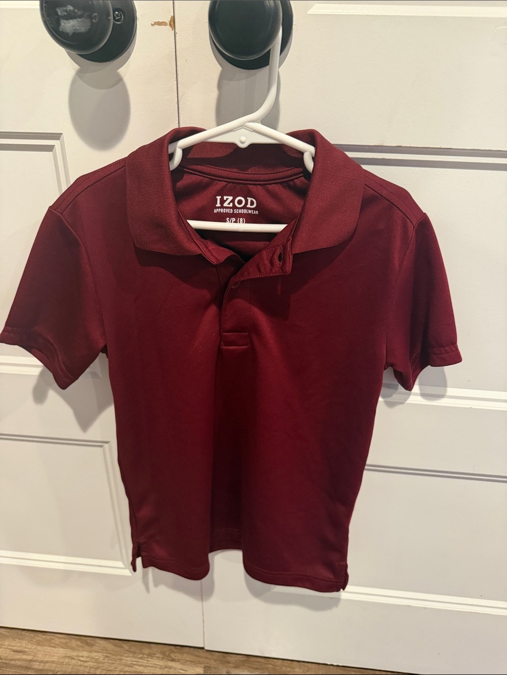 Izod Boys' Maroon School Polo